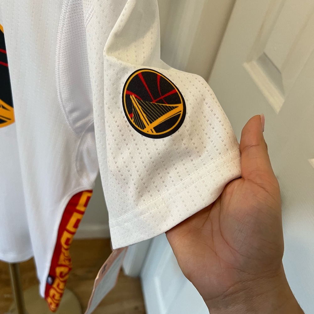 Adidas NBA #00 Swingman Pride Jersey | Warriors | large - Picture 8 of 10